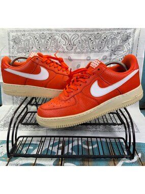 Nike Air Force 1 Low '07 Team Orange White AA4083-800 2017 Men's Size 11 Flaw
